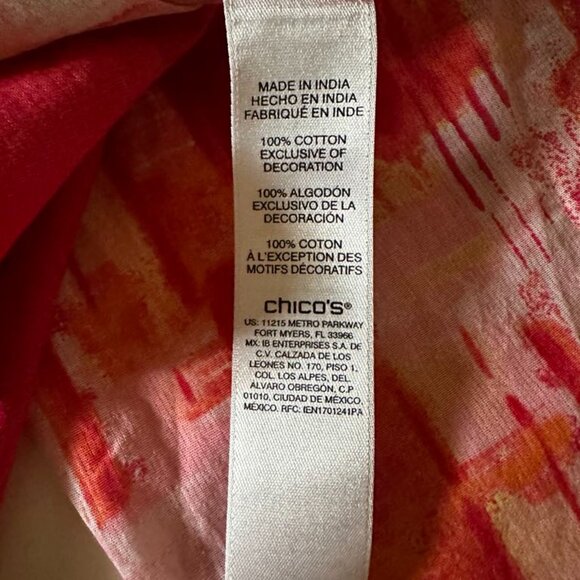 Chico’s Lace-Up Beaded Tunic - Picture 7 of 8